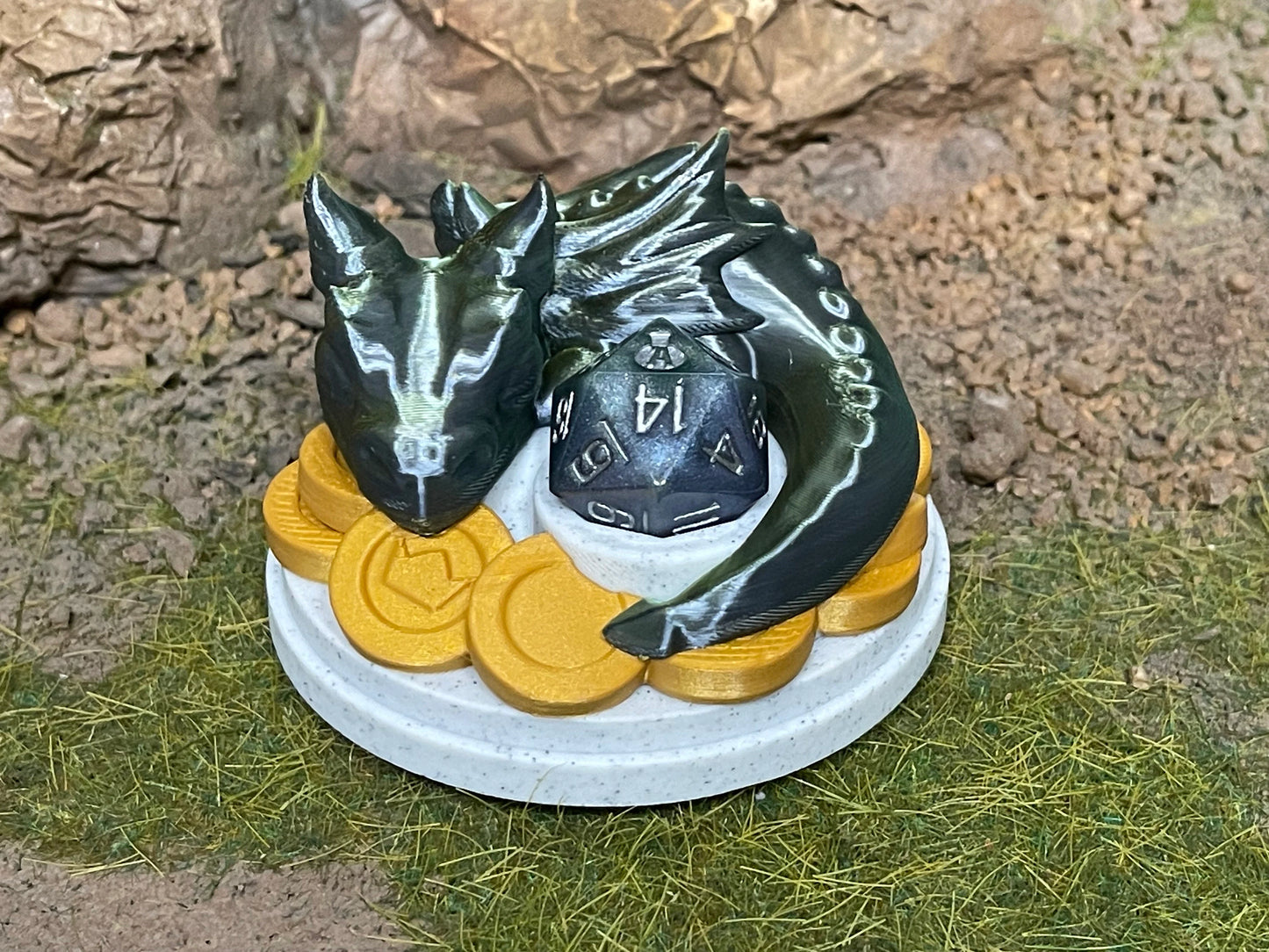 Multicolor Baby Dragon Dice Guardian