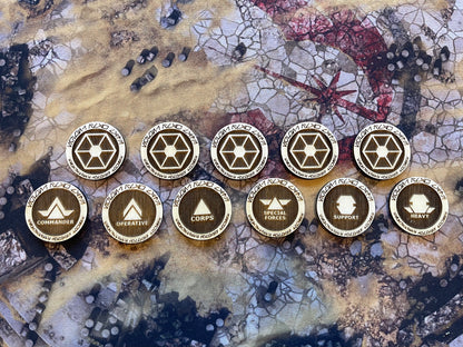 Star Wars Legion Order Tokens - Wooden