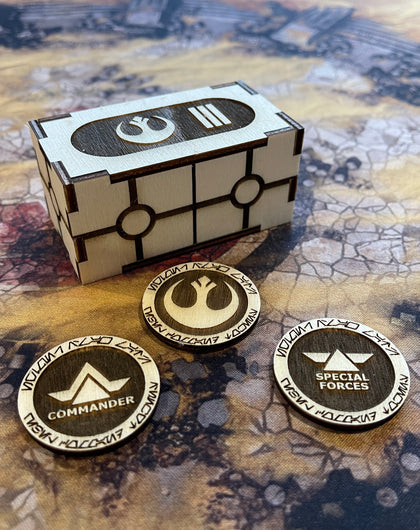 Star Wars Legion Order Tokens - Wooden