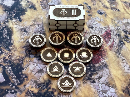 Star Wars Legion Order Tokens - Wooden
