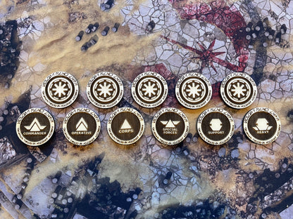 Star Wars Legion Order Tokens - Wooden