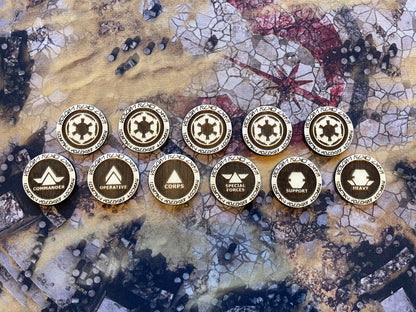Star Wars Legion Order Tokens - Wooden